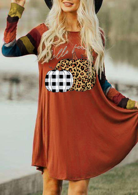 Mini Dresses Hello Fall Leopard Plaid Pumpkin Striped Pocket Mini Dress in Orange. Size: L,M,,XL
Mini Dresses Hello Fall Leopard Plaid Pumpkin Striped Pocket Mini Dress in Orange. Size: L,M,,XL