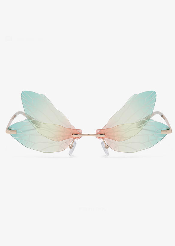 Sunglasses Dragonfly Wing Frameless Sunglasses in Multicolor. Size
Sunglasses Dragonfly Wing Frameless Sunglasses in Multicolor. Size