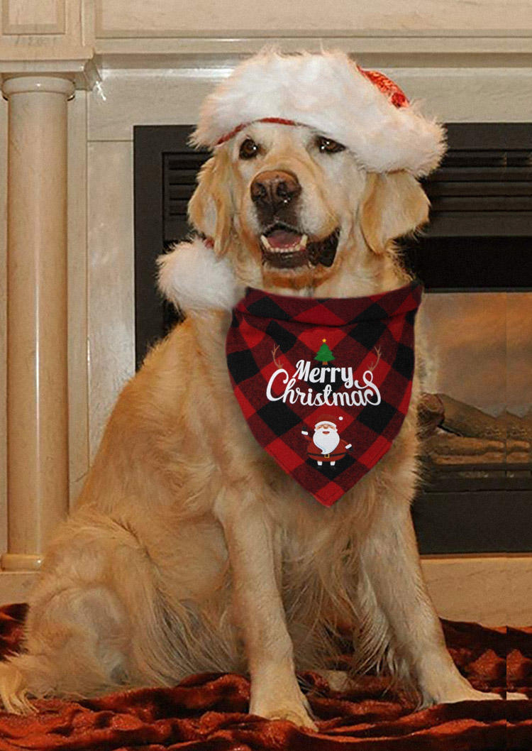 Pet Products Merry Christmas Santa Claus Plaid Pet Triangle Scarf in Green,Red. Size
Pet Products Merry Christmas Santa Claus Plaid Pet Triangle Scarf in Green,Red. Size