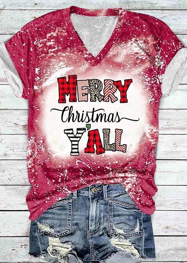 T-shirts Tees Merry Christmas Y'all Leopard Plaid Bleached T-Shirt Tee in Red. Size
T-shirts Tees Merry Christmas Y'all Leopard Plaid Bleached T-Shirt Tee in Red. Size