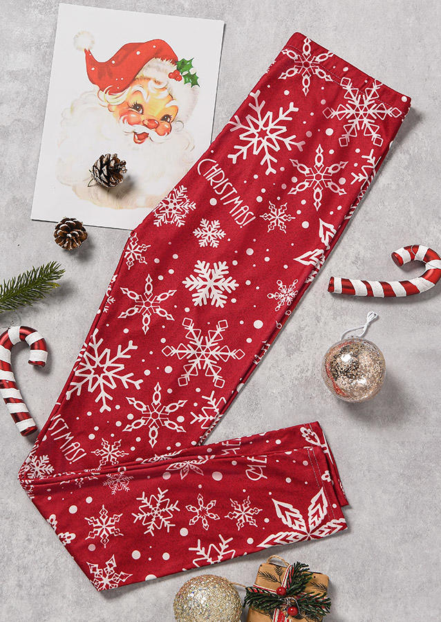 Leggings Merry Christmas Snowflake Elastic Waist Skinny Leggings in Red. Size: L,M,,XL
Leggings Merry Christmas Snowflake Elastic Waist Skinny Leggings in Red. Size: L,M,,XL