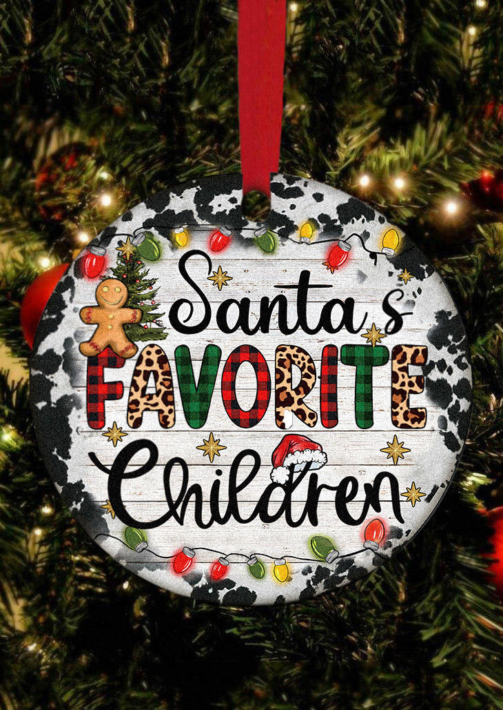 Christmas Decoration Christmas Santa's Favorite Children Hanging Ornament in Multicolor. Size
Christmas Decoration Christmas Santa's Favorite Children Hanging Ornament in Multicolor. Size