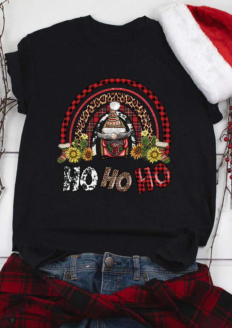T-shirts Tees Christmas Ho Ho Ho Plaid Leopard Sunflower T-Shirt Tee in Black. Size: ,XL
T-shirts Tees Christmas Ho Ho Ho Plaid Leopard Sunflower T-Shirt Tee in Black. Size: ,XL