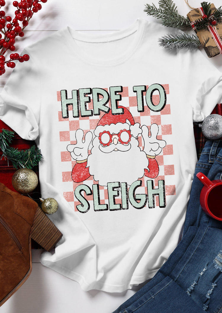 T-shirts Tees Christmas Santa Claus Here To Sleigh T-Shirt Tee in White. Size: L
T-shirts Tees Christmas Santa Claus Here To Sleigh T-Shirt Tee in White. Size: L