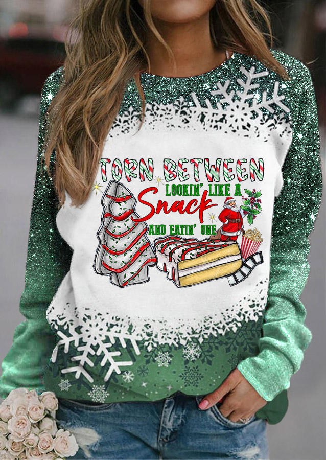 Sweatshirts Christmas Torn Between Lookin' Like A Snack And Eatin' One Santa Claus Striped Sweatshirt in Green. Size: L,M,,XL
Sweatshirts Christmas Torn Between Lookin' Like A Snack And Eatin' One Santa Claus Striped Sweatshirt in Green. Size: L,M,,XL