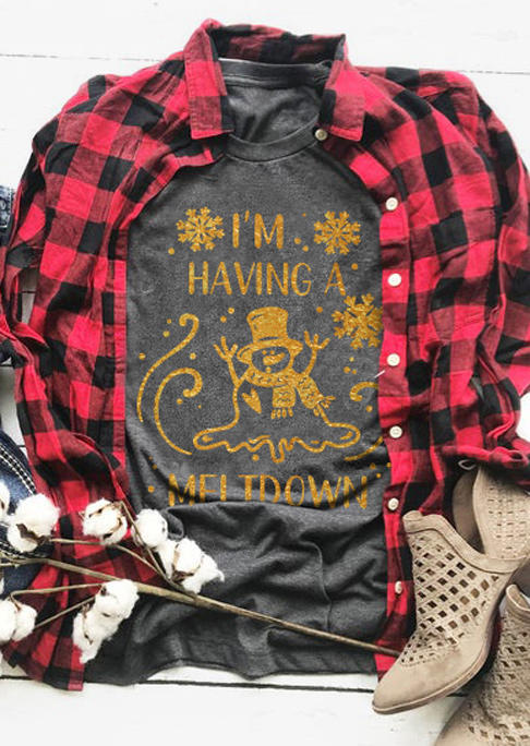 T-shirts Tees I'm Having A Meltdown Snowman Snowflake T-Shirt Tee - Dark Grey in Gray. Size
T-shirts Tees I'm Having A Meltdown Snowman Snowflake T-Shirt Tee - Dark Grey in Gray. Size