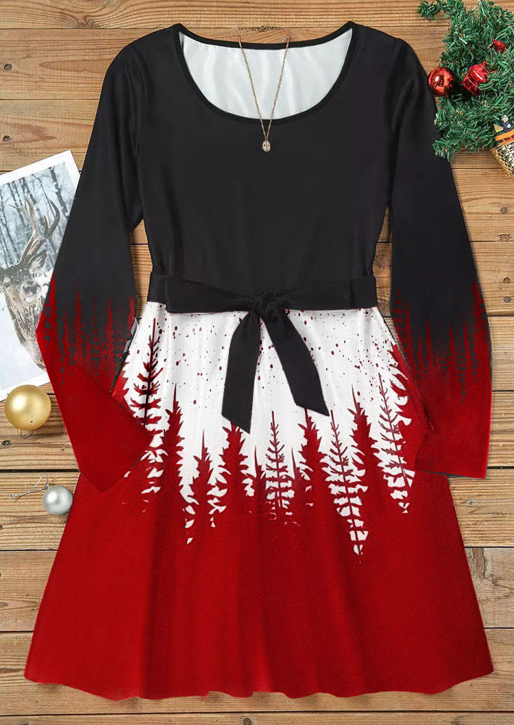 Mini Dresses Christmas Tree Tie Long Sleeve Mini Dress With Belt in Black. Size: L,M,,XL
Mini Dresses Christmas Tree Tie Long Sleeve Mini Dress With Belt in Black. Size: L,M,,XL