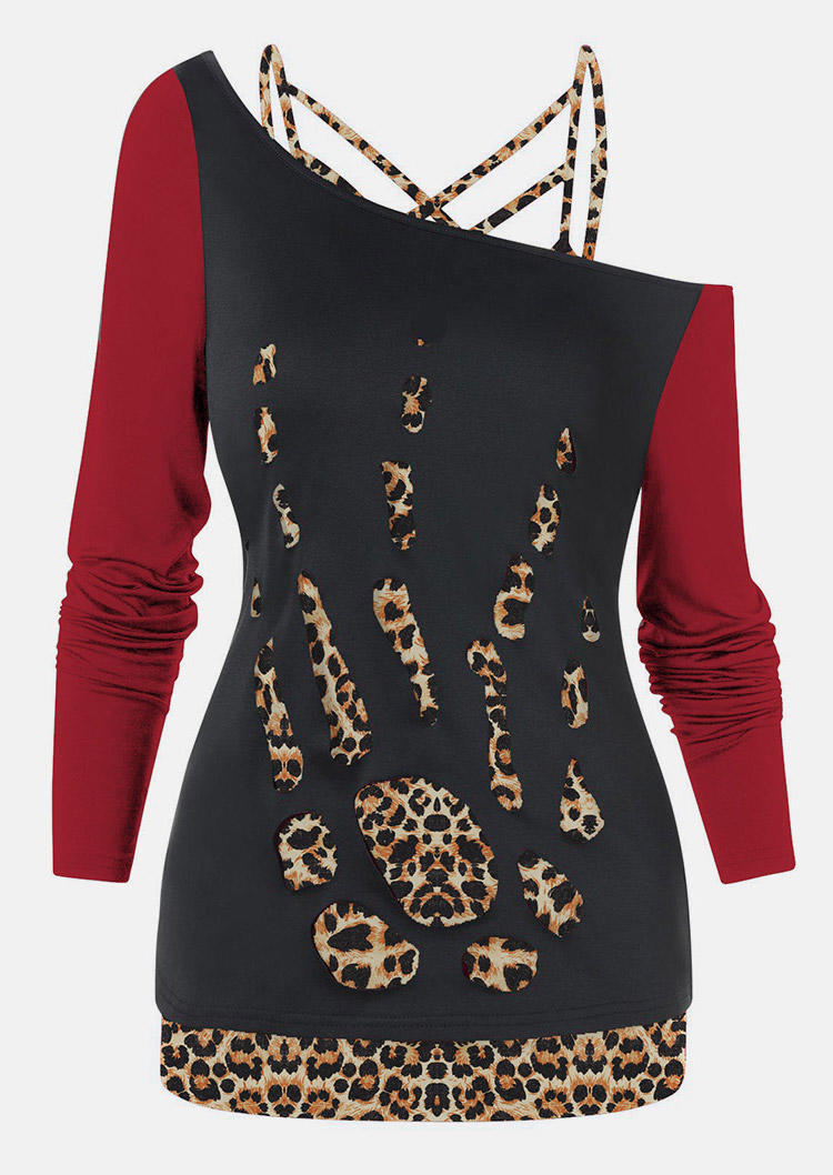 Blouses 2Pcs Cut Out Blouse And Leopard Criss-Cross Camisole in Multicolor. Size: L,M,,XL
Blouses 2Pcs Cut Out Blouse And Leopard Criss-Cross Camisole in Multicolor. Size: L,M,,XL
