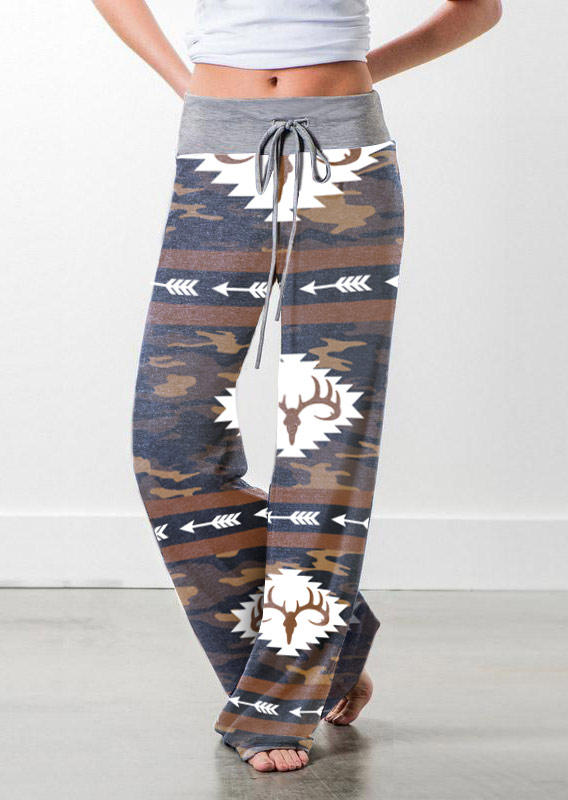 Pants Western Aztec Geometric Steer Skull Drawstring Wide Leg Pants in Multicolor. Size
Pants Western Aztec Geometric Steer Skull Drawstring Wide Leg Pants in Multicolor. Size