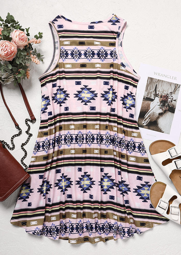 Mini Dresses Aztec Geometric Printed Pocket Mini Dress without Necklace in Multicolor. Size: L,M
Mini Dresses Aztec Geometric Printed Pocket Mini Dress without Necklace in Multicolor. Size: L,M