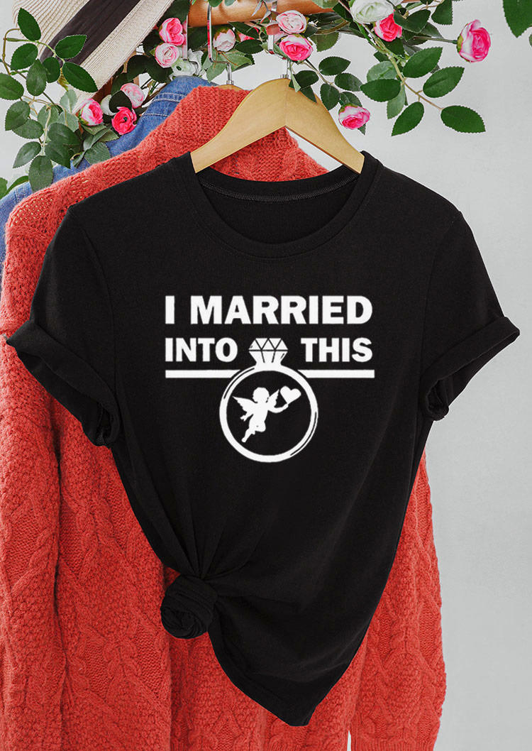 T-shirts Tees Valentine I Married Into This Cupid T-Shirt Tee in Black. Size: L,M
T-shirts Tees Valentine I Married Into This Cupid T-Shirt Tee in Black. Size: L,M