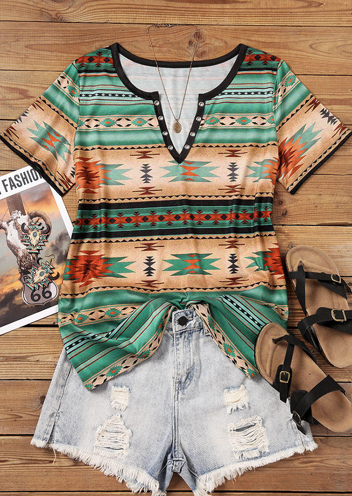 Blouses Aztec Geometric Notched Neck Blouse without Black Camisole in Multicolor. Size
Blouses Aztec Geometric Notched Neck Blouse without Black Camisole in Multicolor. Size