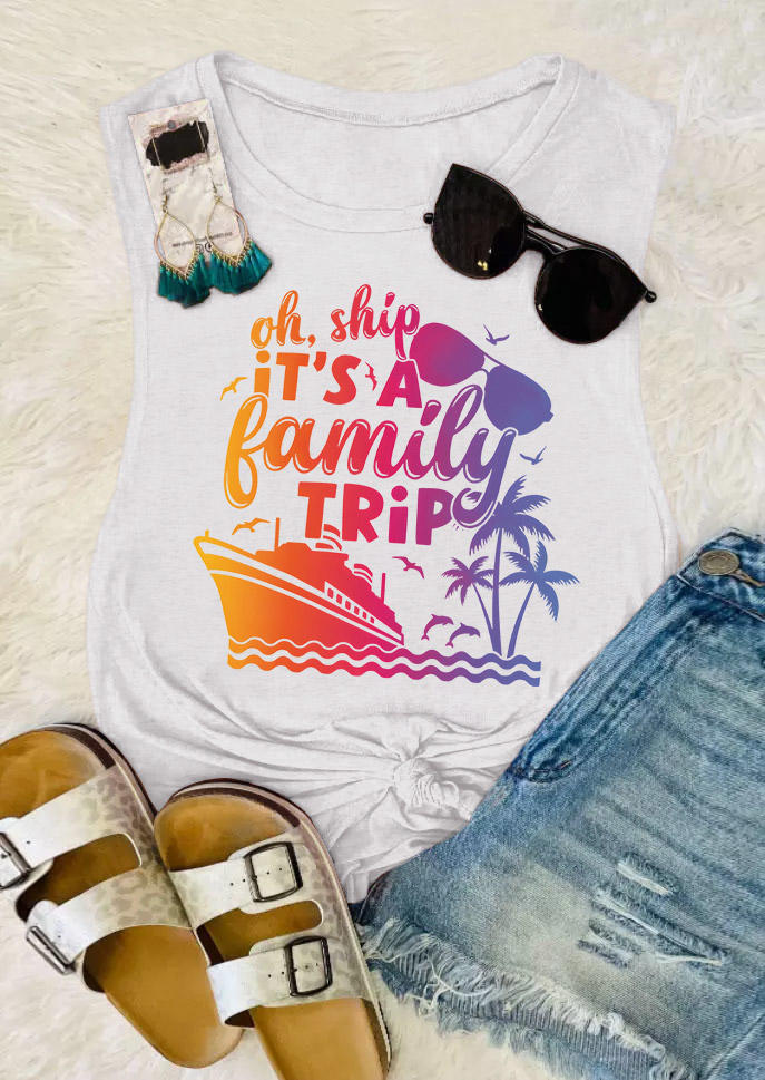 Tank Tops Oh Ship It's A Family Trip Coconut Tree Tank Top - Light Grey in Gray. Size
Tank Tops Oh Ship It's A Family Trip Coconut Tree Tank Top - Light Grey in Gray. Size