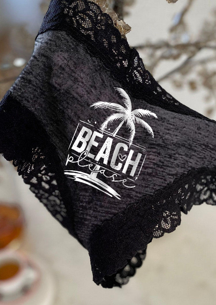 Panties Beach Please Coconut Tree Lace Splicing Panties in Multicolor. Size: L,M,,XL
Panties Beach Please Coconut Tree Lace Splicing Panties in Multicolor. Size: L,M,,XL