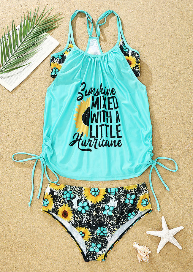 Tankinis Sunshine Mixed With A Little Hurricane Sunflower Leopard Tankini Set in Multicolor. Size
Tankinis Sunshine Mixed With A Little Hurricane Sunflower Leopard Tankini Set in Multicolor. Size