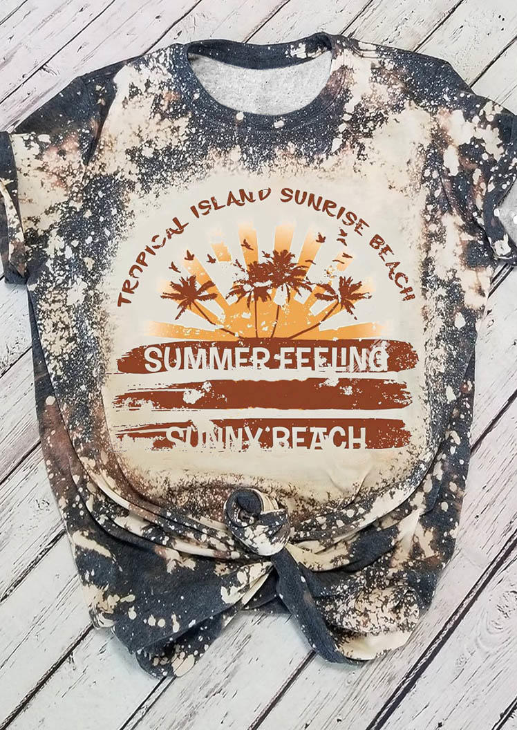 T-shirts Tees Summer Feeling Sunny Beach Tropical Island Sunrise Beach T-Shirt Tee in Gray. Size: ,XL
T-shirts Tees Summer Feeling Sunny Beach Tropical Island Sunrise Beach T-Shirt Tee in Gray. Size: ,XL