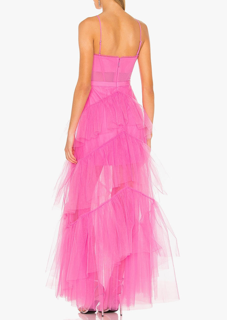 Prom Dresses Mesh Splicing Spaghetti Strap Open Back Prom Dress in Pink. Size: L,M,,XL
Prom Dresses Mesh Splicing Spaghetti Strap Open Back Prom Dress in Pink. Size: L,M,,XL