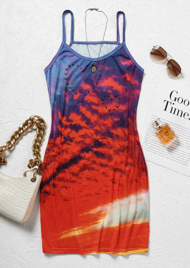 Mini Dresses Sunset Scenery Heart Pocket Spaghetti Strap Mini Dress in Multicolor. Size: ,XL
Mini Dresses Sunset Scenery Heart Pocket Spaghetti Strap Mini Dress in Multicolor. Size: ,XL