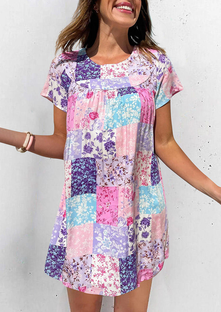 Mini Dresses Ditsy Floral Short Sleeve O-Neck Mini Dress in Multicolor. Size: L,M,,XL
Mini Dresses Ditsy Floral Short Sleeve O-Neck Mini Dress in Multicolor. Size: L,M,,XL