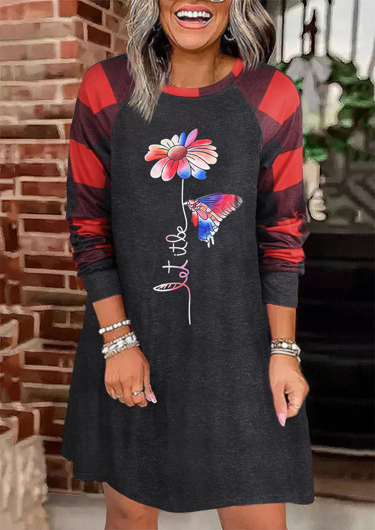 Mini Dresses Let It Be Plaid Sunflower Butterfly Mini Dress in Gray. Size: L,M,,XL
Mini Dresses Let It Be Plaid Sunflower Butterfly Mini Dress in Gray. Size: L,M,,XL