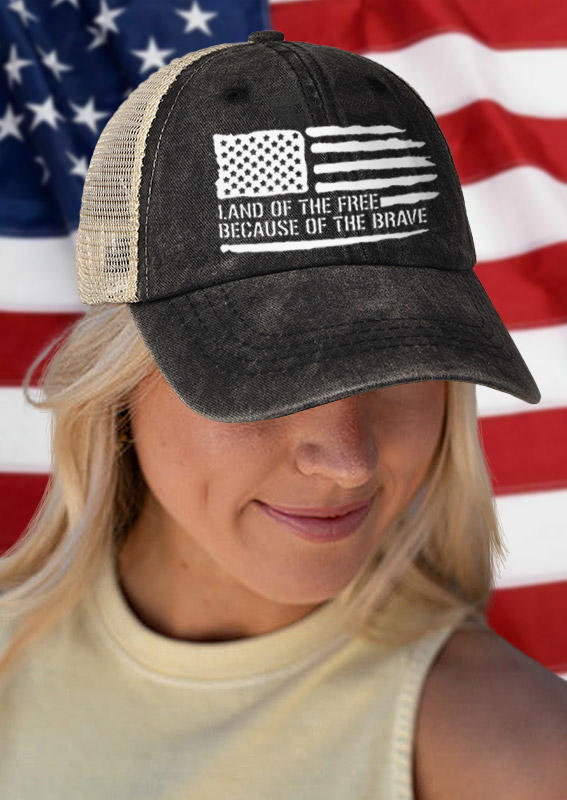 Hats Land Of The Free Because Of The Brave American Flag Baseball Cap in Black. Size
Hats Land Of The Free Because Of The Brave American Flag Baseball Cap in Black. Size