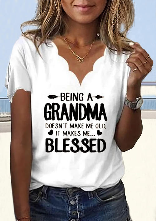 T-shirts Tees Being A Grandma Doesn't Make Me Old It Makes Me Blessed T-Shirt Tee in White. Size
T-shirts Tees Being A Grandma Doesn't Make Me Old It Makes Me Blessed T-Shirt Tee in White. Size