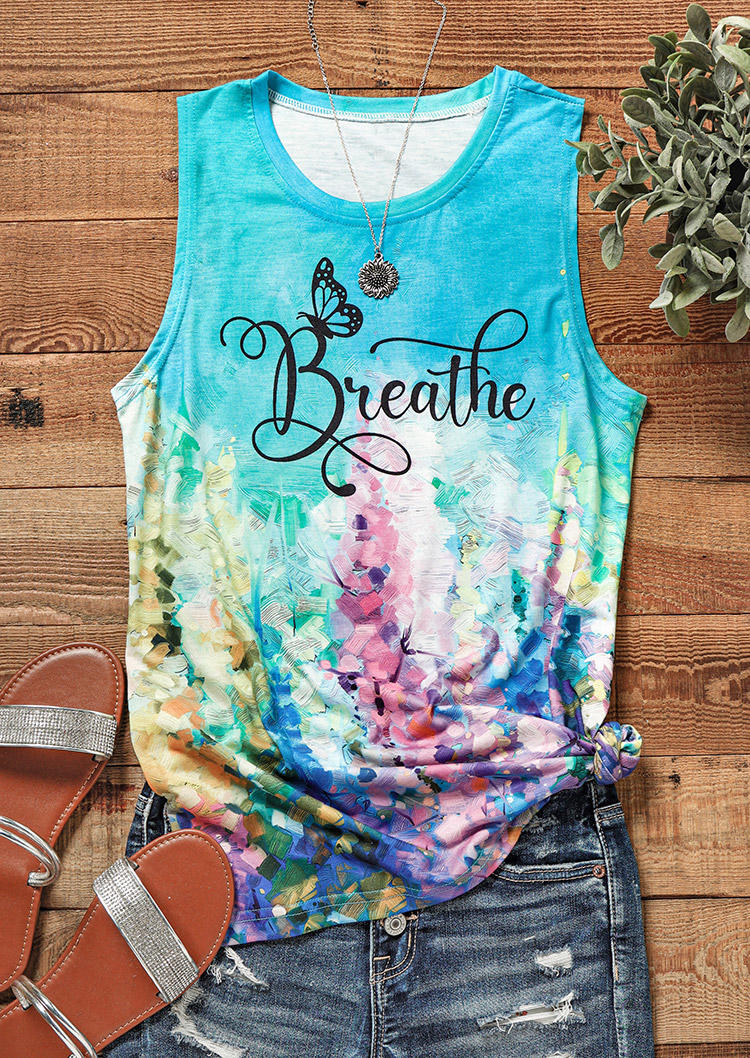 Tank Tops Breathe Butterfly Oil Painting Tank Top - Cyan in Blue. Size: ,XL
Tank Tops Breathe Butterfly Oil Painting Tank Top - Cyan in Blue. Size: ,XL