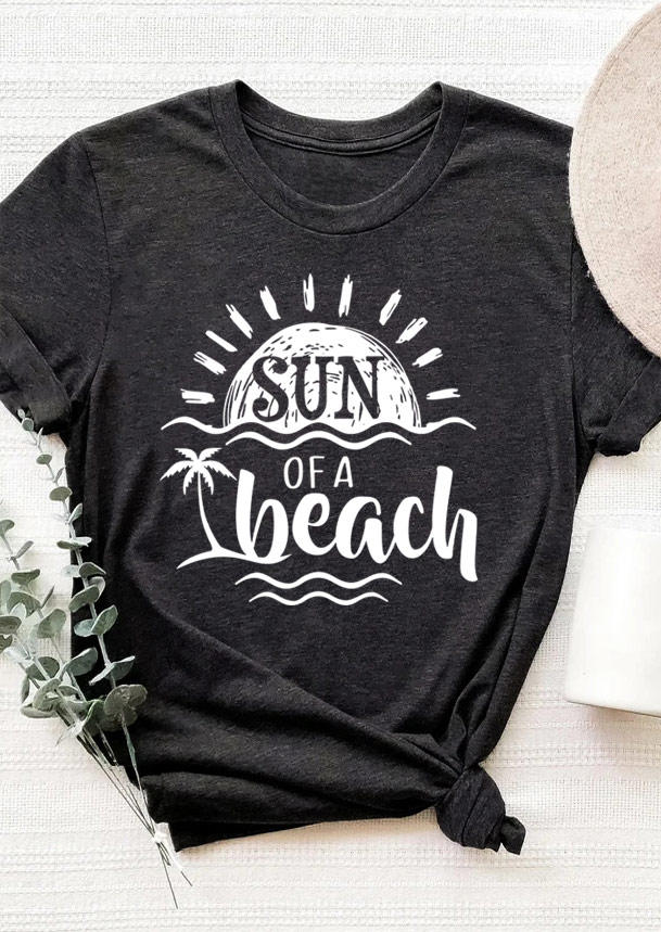T-shirts Tees Sun Of A Beach Coconut Tree T-Shirt Tee - Dark Grey in Gray. Size: L,M,,XL
T-shirts Tees Sun Of A Beach Coconut Tree T-Shirt Tee - Dark Grey in Gray. Size: L,M,,XL