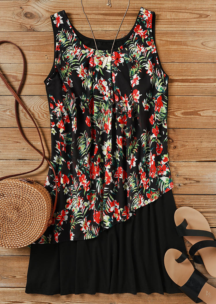 Mini Dresses Floral Ruffled Chiffon Fake Two-Piece Mini Dress in Black. Size: L,M,,XL
Mini Dresses Floral Ruffled Chiffon Fake Two-Piece Mini Dress in Black. Size: L,M,,XL