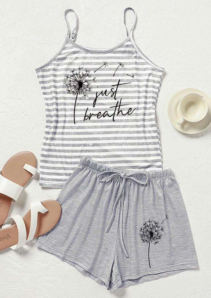 Sleepwear Just Breathe Dandelion Striped Camisole And Shorts Pajamas Set in Multicolor. Size
Sleepwear Just Breathe Dandelion Striped Camisole And Shorts Pajamas Set in Multicolor. Size
