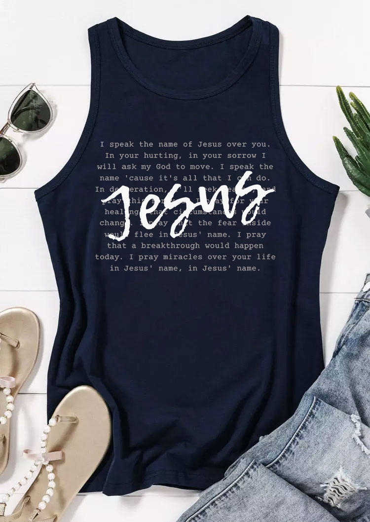 Tank Tops I Speak The Name of Jesus Racerback Tank Top - Navy Blue in Blue. Size
Tank Tops I Speak The Name of Jesus Racerback Tank Top - Navy Blue in Blue. Size