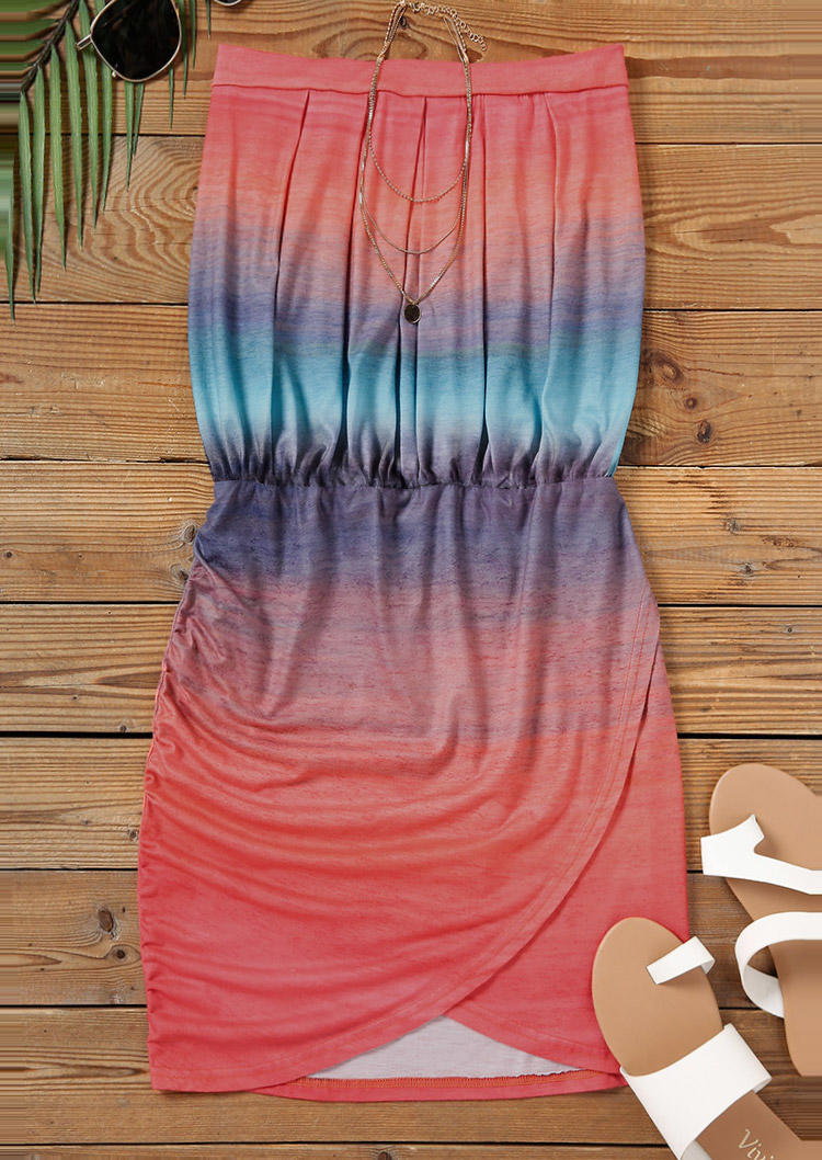 Bodycon Dresses Gradient Wrap Ruffled Strapless Bandeau Bodycon Dress in Multicolor. Size
Bodycon Dresses Gradient Wrap Ruffled Strapless Bandeau Bodycon Dress in Multicolor. Size