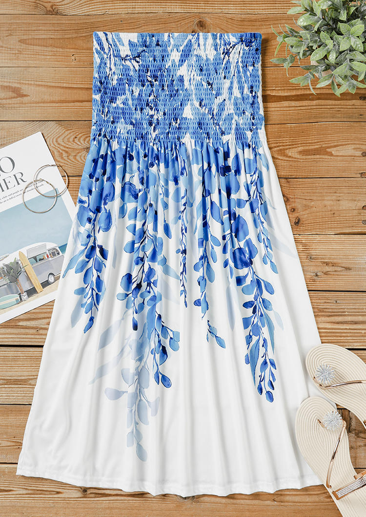 Mini Dresses Leaf Smocked Ruffled Strapless Bandeau Mini Dress in White. Size
Mini Dresses Leaf Smocked Ruffled Strapless Bandeau Mini Dress in White. Size