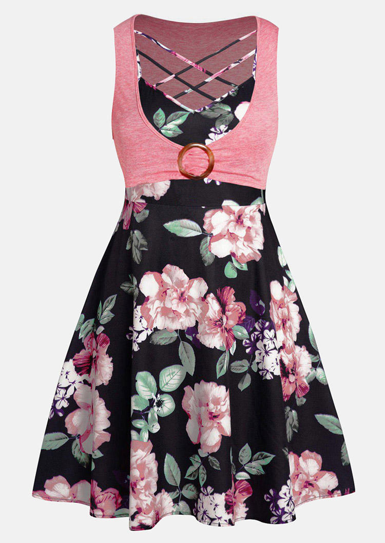 Mini Dresses Floral Criss-Cross Ruffled Fake Two-Piece Mini Dress in Multicolor. Size: L,M,,XL
Mini Dresses Floral Criss-Cross Ruffled Fake Two-Piece Mini Dress in Multicolor. Size: L,M,,XL