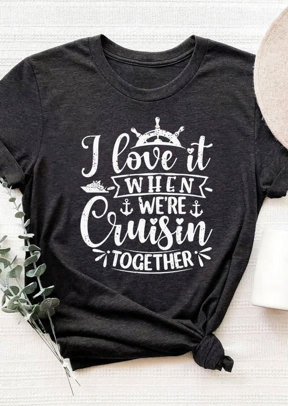 T-shirts Tees I Love It When We're Cruisin Together Anchor T-Shirt Tee - Dark Grey in Gray. Size
T-shirts Tees I Love It When We're Cruisin Together Anchor T-Shirt Tee - Dark Grey in Gray. Size