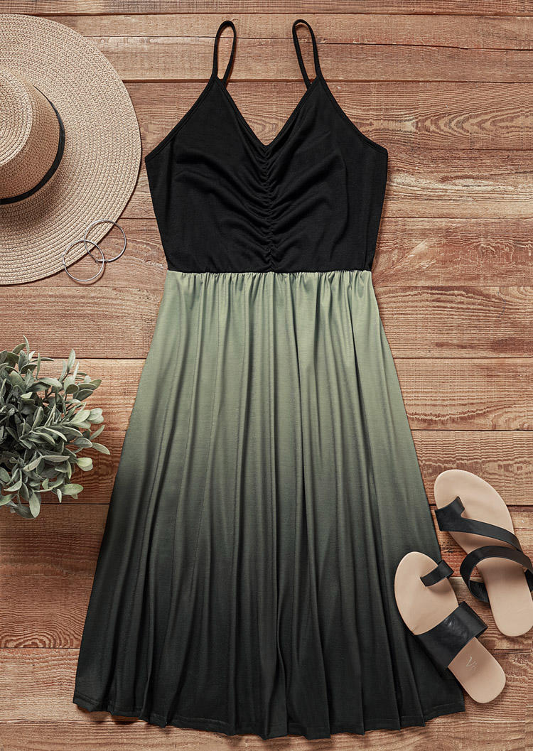 Midi Dresses Gradient Ruched Spaghetti Strap Midi Dress in Multicolor. Size: 2XL,3XL
Midi Dresses Gradient Ruched Spaghetti Strap Midi Dress in Multicolor. Size: 2XL,3XL