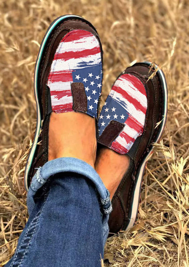 Sneakers American Flag Splicing Round Toe Flat Sneakers in Brown. Size: ,38,39,40,41
Sneakers American Flag Splicing Round Toe Flat Sneakers in Brown. Size: ,38,39,40,41