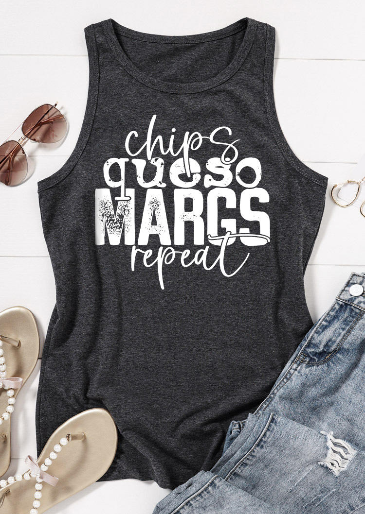 Tank Tops Chips Queso Margs Repeat O-Neck Tank Top - Dark Grey in Gray. Size
Tank Tops Chips Queso Margs Repeat O-Neck Tank Top - Dark Grey in Gray. Size
