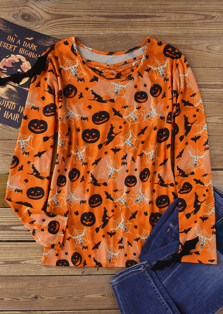 Blouses Halloween Witch Bat Pumpkin Face Steer Skull Blouse in Multicolor. Size: L,M,,XL
Blouses Halloween Witch Bat Pumpkin Face Steer Skull Blouse in Multicolor. Size: L,M,,XL