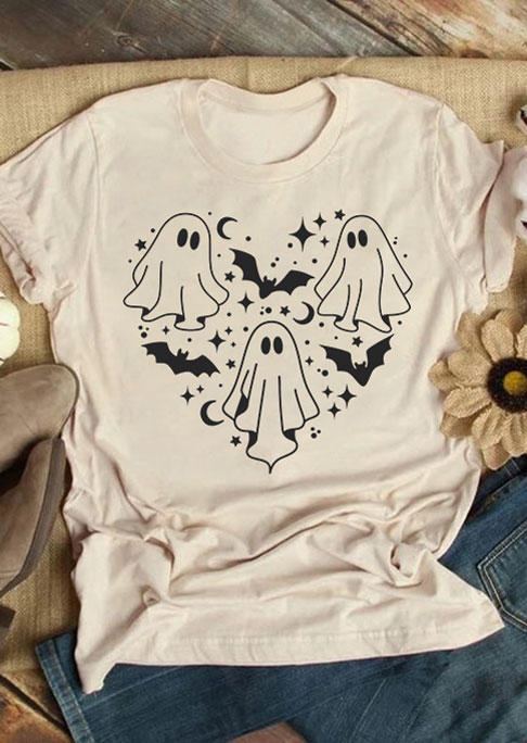 T-shirts Tees Halloween Spooky Season Ghost Bat T-Shirt Tee in Apricot. Size: L,M,,XL
T-shirts Tees Halloween Spooky Season Ghost Bat T-Shirt Tee in Apricot. Size: L,M,,XL