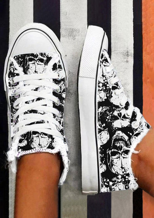 Sneakers Halloween Skull Lace Up Round Toe Flat Sneakers in Multicolor. Size: ,38,39,40,41
Sneakers Halloween Skull Lace Up Round Toe Flat Sneakers in Multicolor. Size: ,38,39,40,41