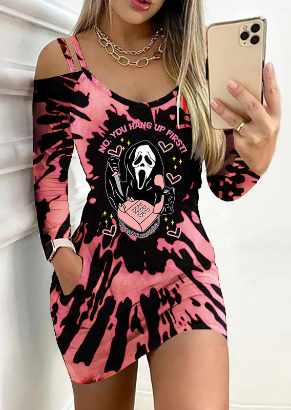 Mini Dresses Halloween No You Hang Up First Ghost Face Tie Dye Cold Shoulder Mini Dress in Multicolor. Size
Mini Dresses Halloween No You Hang Up First Ghost Face Tie Dye Cold Shoulder Mini Dress in Multicolor. Size