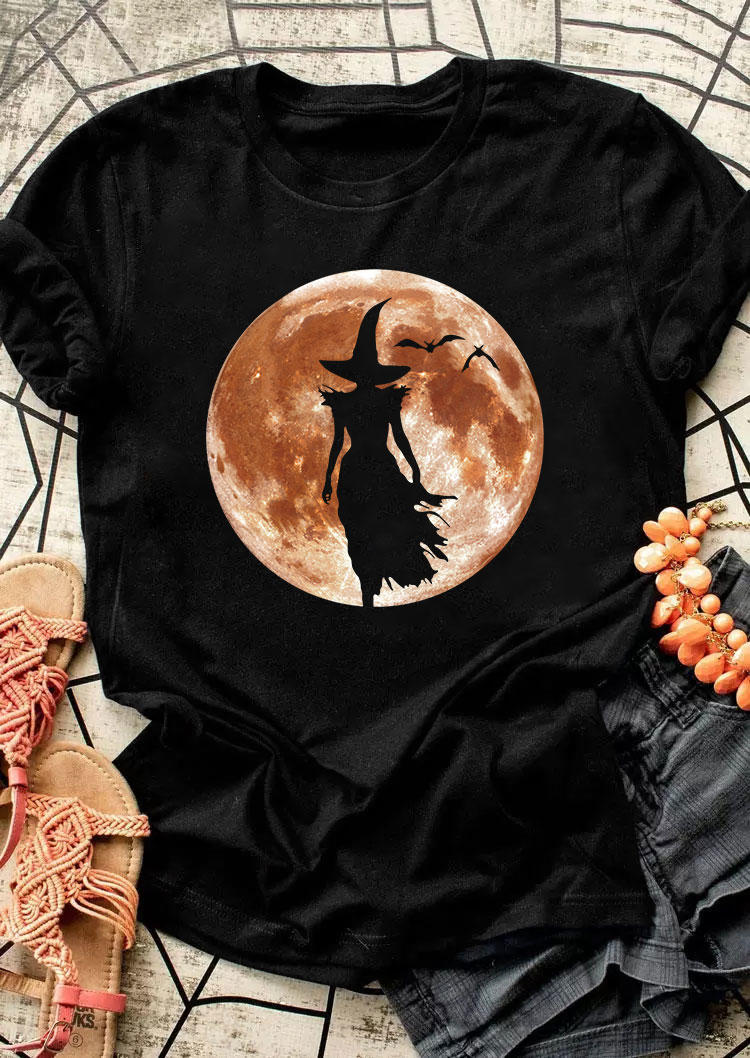 T-shirts Tees Halloween Witch Moon Silhouette Bat T-Shirt Tee in Black. Size: M
T-shirts Tees Halloween Witch Moon Silhouette Bat T-Shirt Tee in Black. Size: M