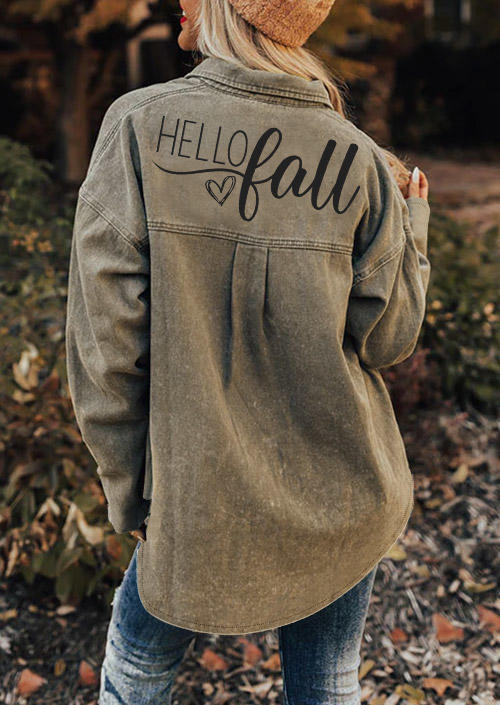 Coats Hello Fall Button Pocket Turn-Down Collar Coat - Army Green in Green. Size: L,M,,XL
Coats Hello Fall Button Pocket Turn-Down Collar Coat - Army Green in Green. Size: L,M,,XL