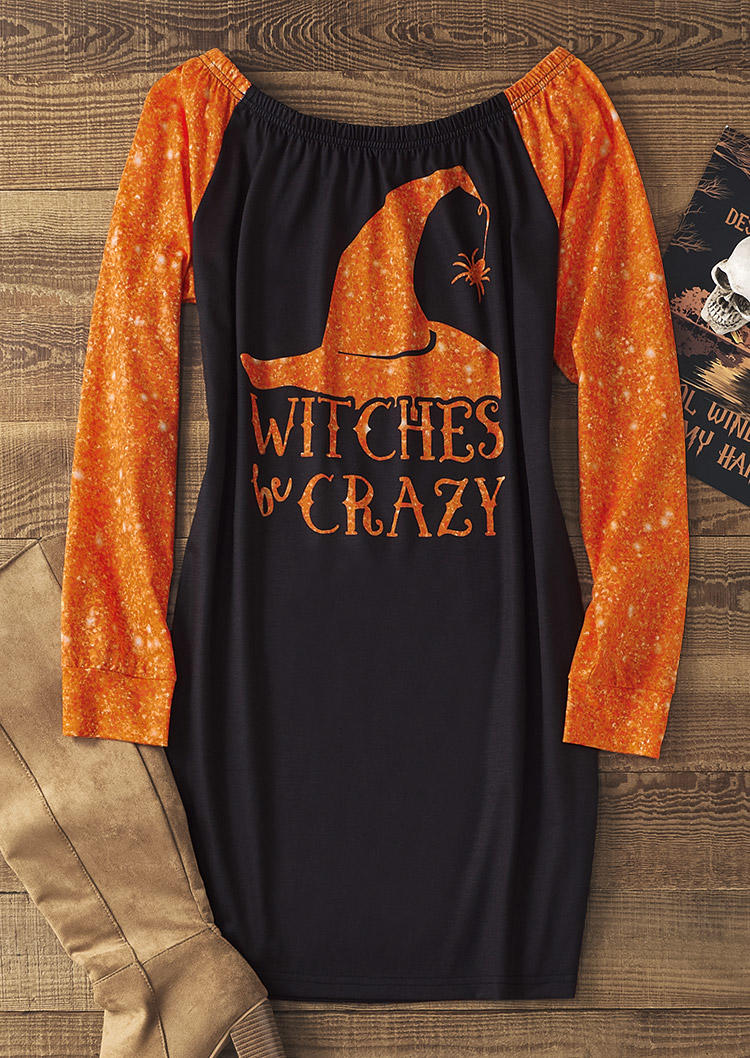Sweatshirt Dresses Halloween Witch Hat Spider Glitter Off Shoulder Sweatshirt Dress in Multicolor. Size
Sweatshirt Dresses Halloween Witch Hat Spider Glitter Off Shoulder Sweatshirt Dress in Multicolor. Size