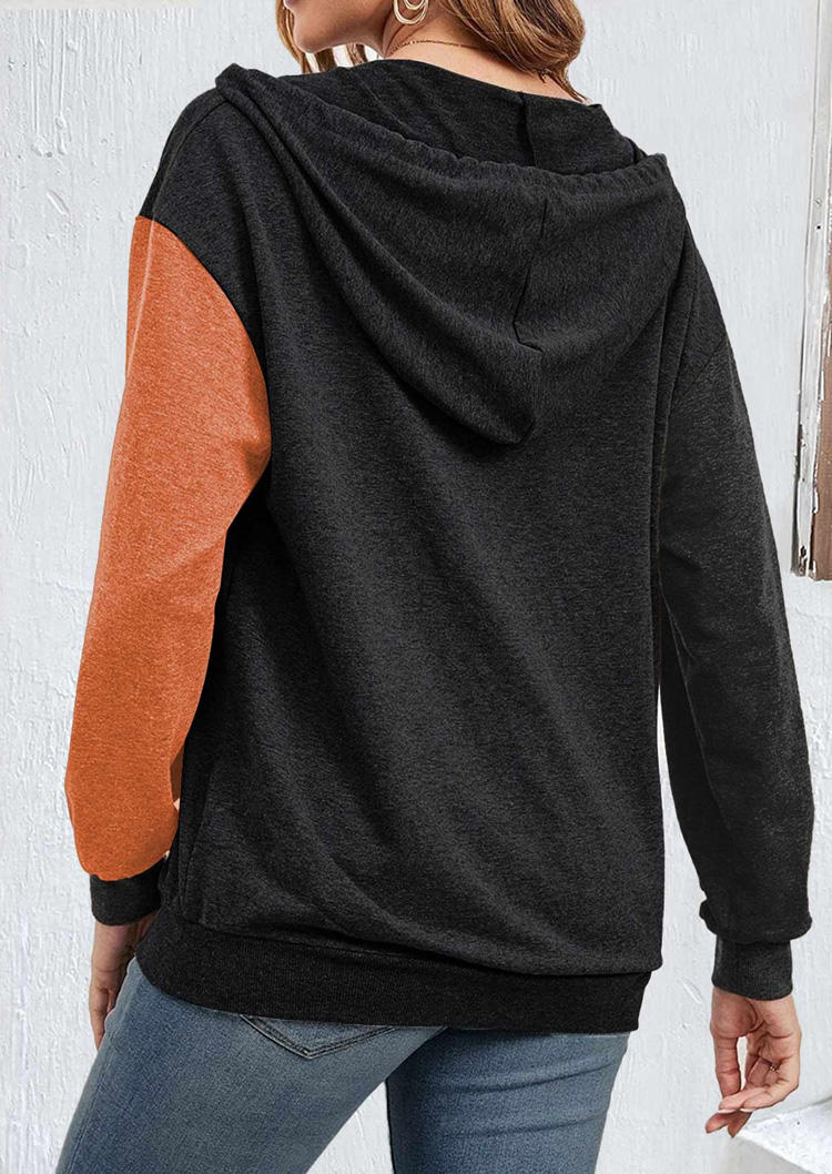 Hoodies Color Block Snap Button Kangaroo Pocket Hoodie in Multicolor. Size: L,M,,XL
Hoodies Color Block Snap Button Kangaroo Pocket Hoodie in Multicolor. Size: L,M,,XL