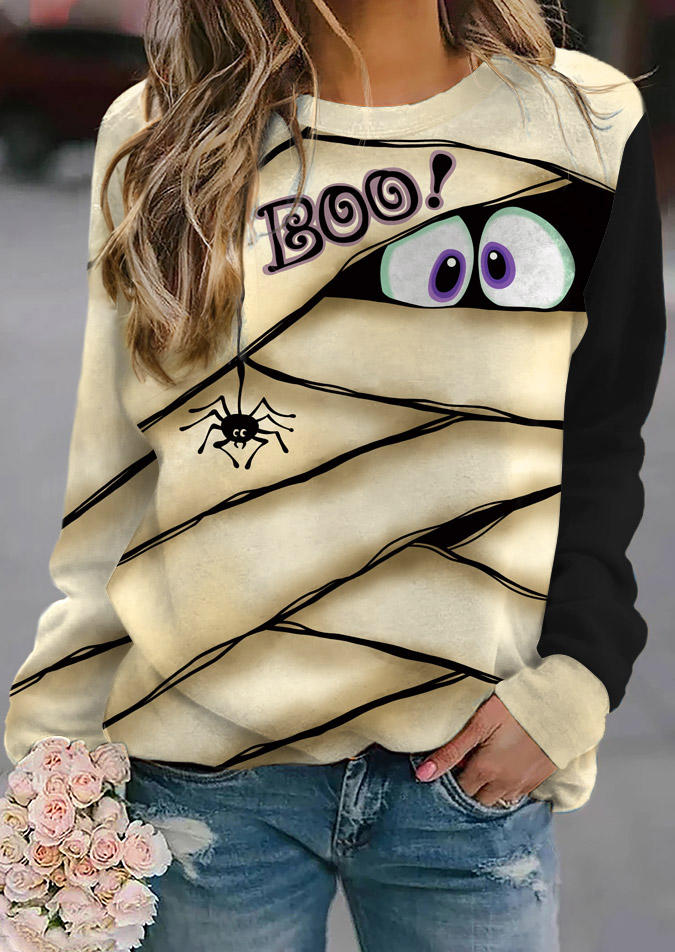 Sweatshirts Halloween Boo Peeping Eyes Spider Sweatshirt in Multicolor. Size: ,XL
Sweatshirts Halloween Boo Peeping Eyes Spider Sweatshirt in Multicolor. Size: ,XL