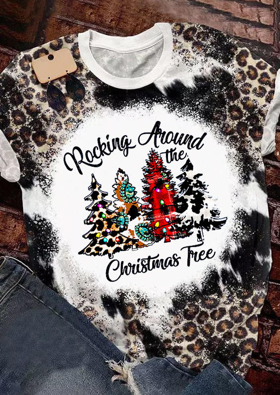 T-shirts Tees Rocking Around The Christmas Tree Leopard T-Shirt Tee in Multicolor. Size: L,M,,XL
T-shirts Tees Rocking Around The Christmas Tree Leopard T-Shirt Tee in Multicolor. Size: L,M,,XL