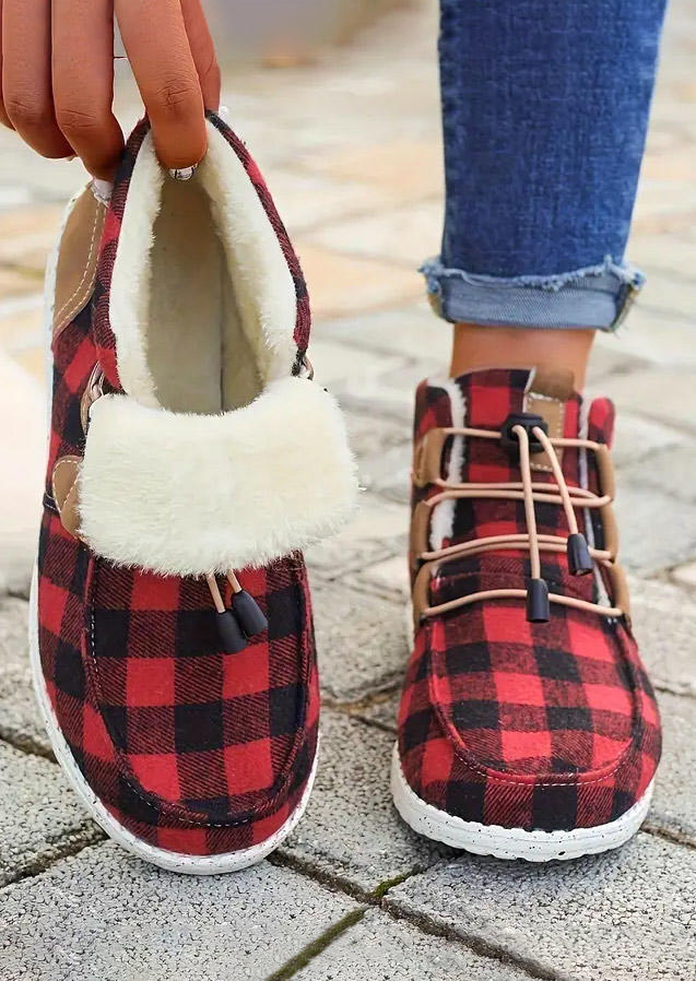 Sneakers Buffalo Plaid Lace Up Warm High Top Flat Sneakers in Multicolor. Size: ,38,39,40,41
Sneakers Buffalo Plaid Lace Up Warm High Top Flat Sneakers in Multicolor. Size: ,38,39,40,41