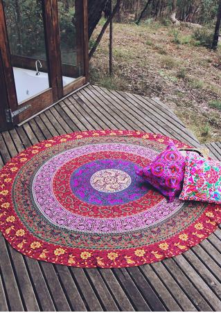 Printed Pattern Round Blanket